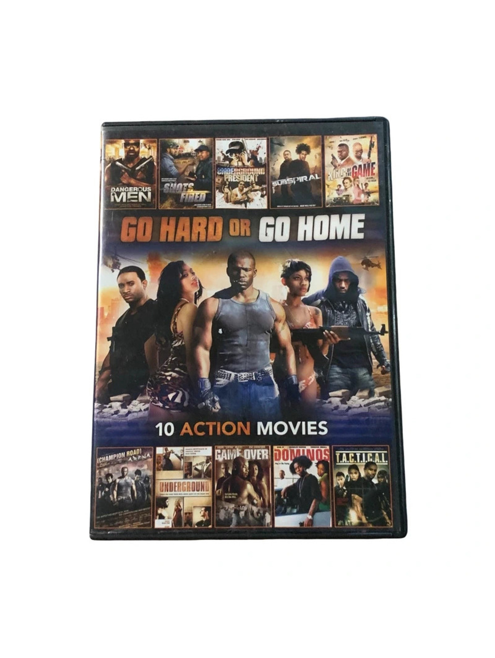 Go Hard or Go Home 10 Action Movies DVD Box Set Crime Thriller NR Region 1